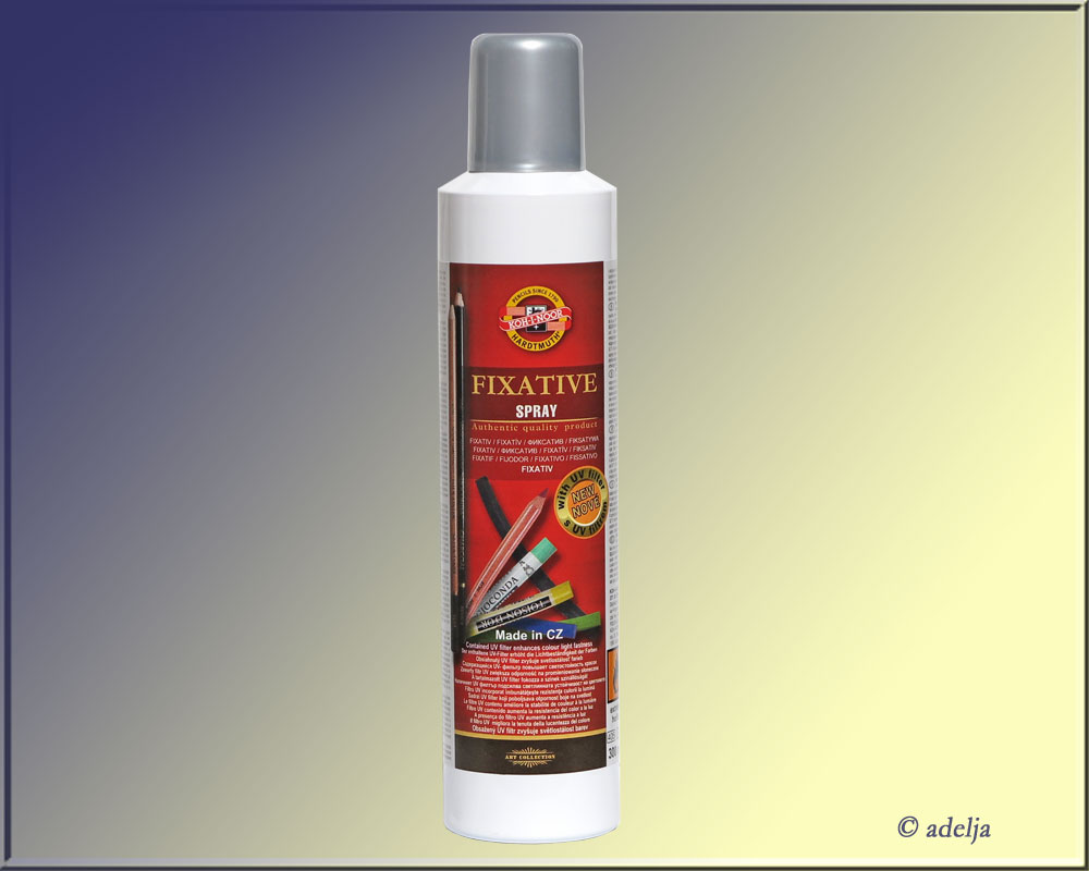 Fixativ Spray 300 ml KOHINOOR Fixierspray für Pastellkreiden, Pastellstifte