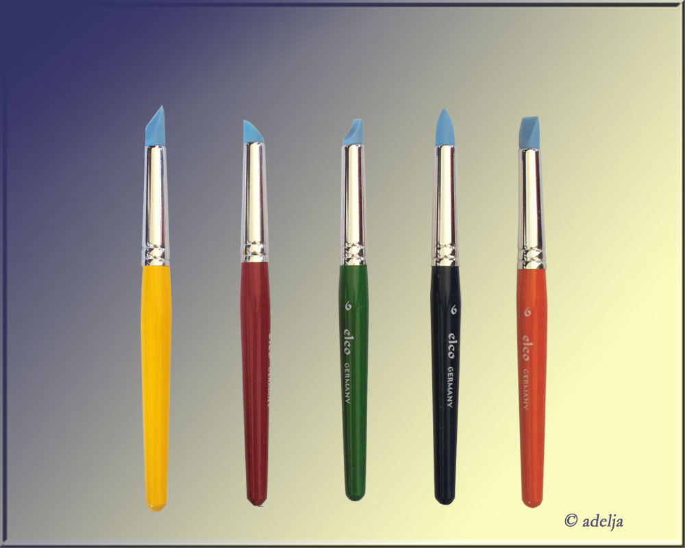 Colour Shaper CSH11306 Gummipinsel - Weiche Elfenbein-Spitze Größe 6 | Künstler Werkzeug Für Farbe & Maskierflüssigkeit